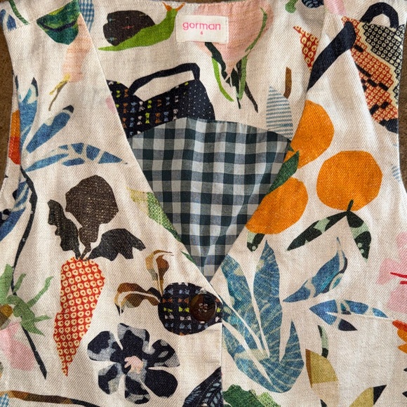 Gorman linen Green Fingers Floral Print Jumpsuit size 4 - Picture 7 of 9